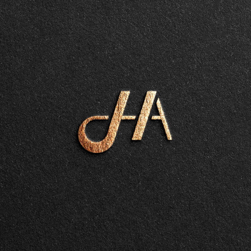 Logo designed by the letter JHA