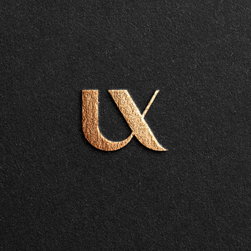 Logo designed with the letter UX