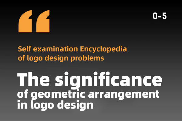 The significance of geometric arrangement in logo design