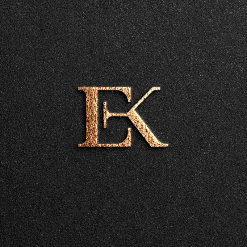 Logo designed with the letters E/K