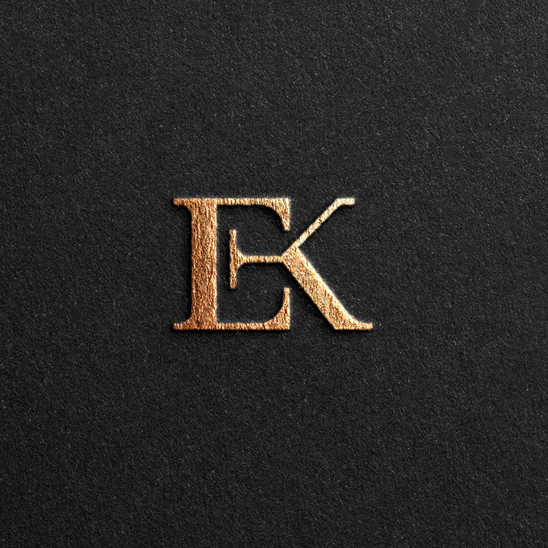 Logo designed by the letter EK