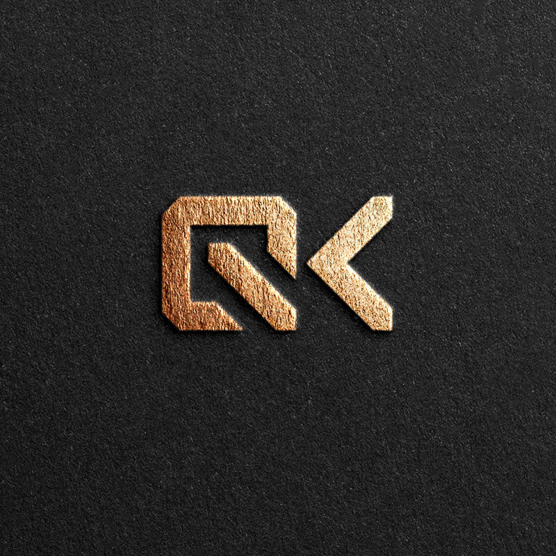 Logo designed with the letters Q/K