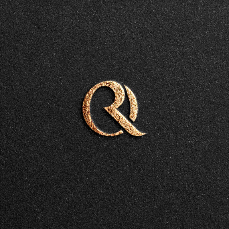 Logo designed with the letters Q/R