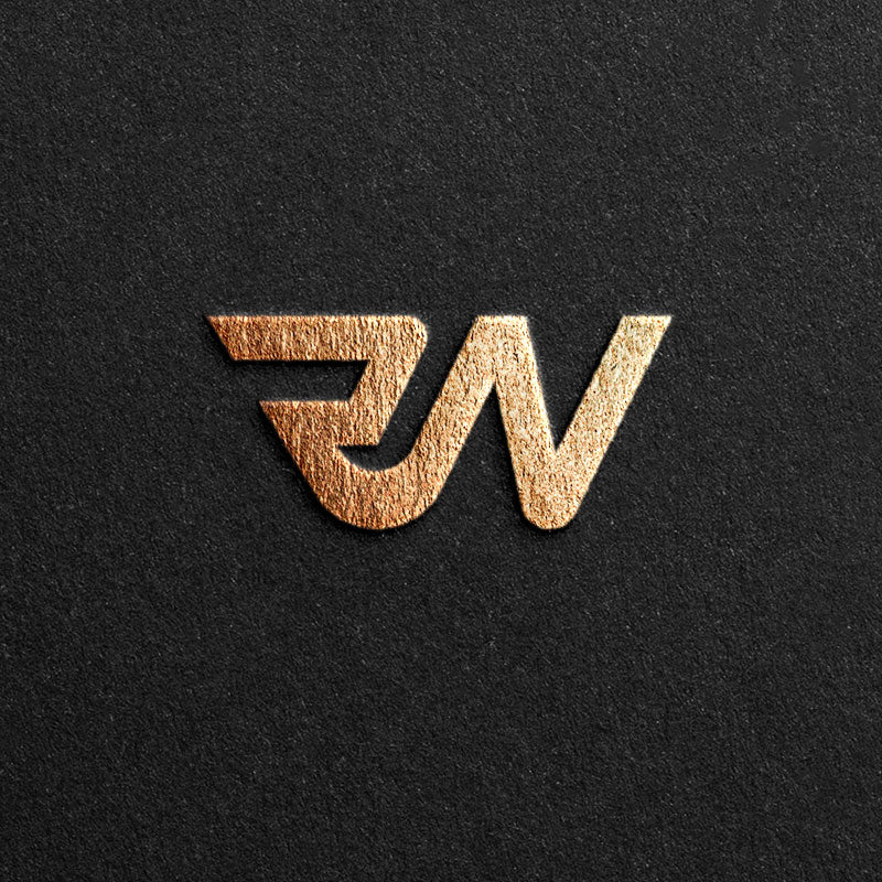 Logo designed with the letter RW
