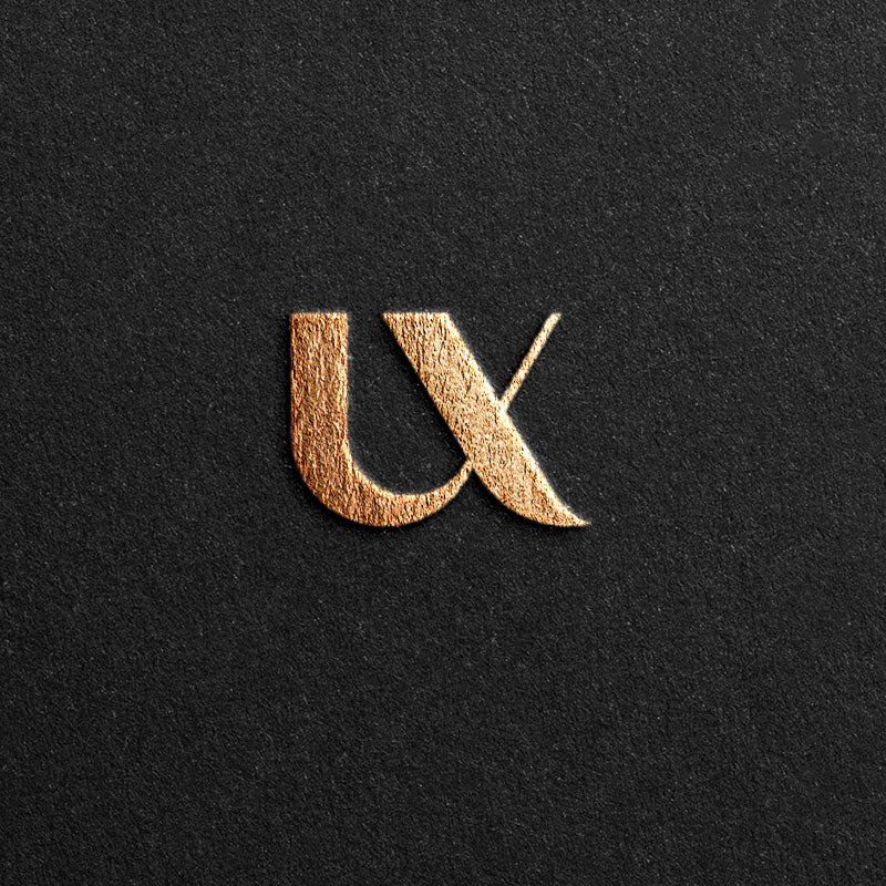 Logo designed with the letters U/X